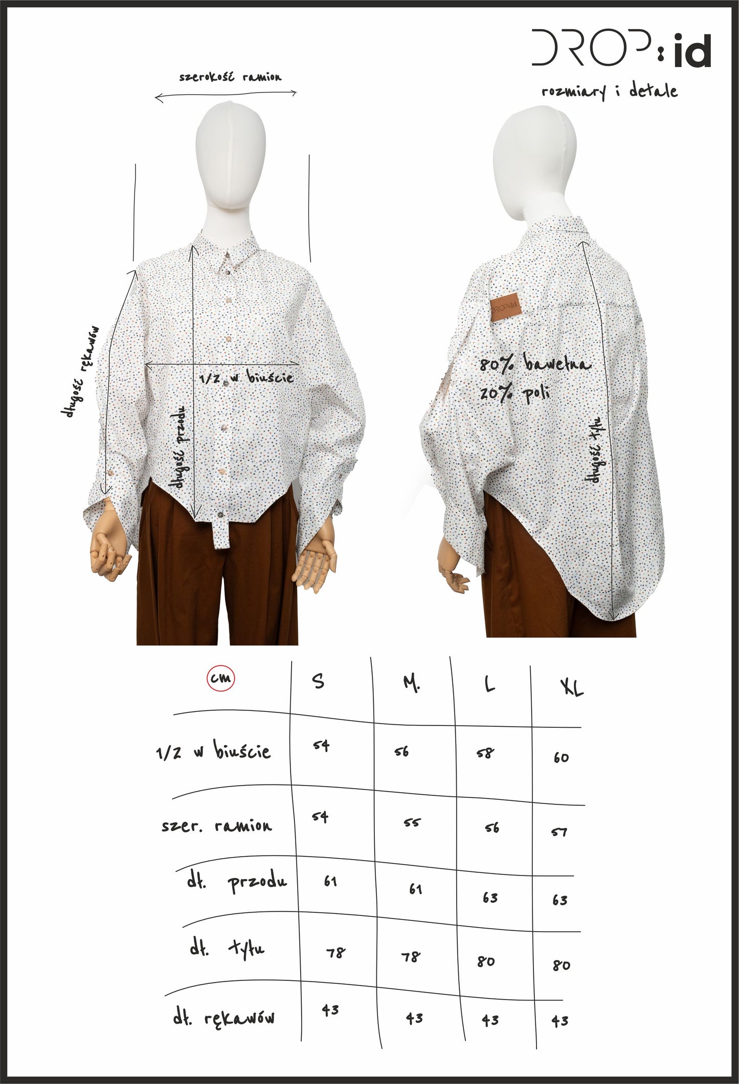 DR_003/02______ Koszula dotted twist