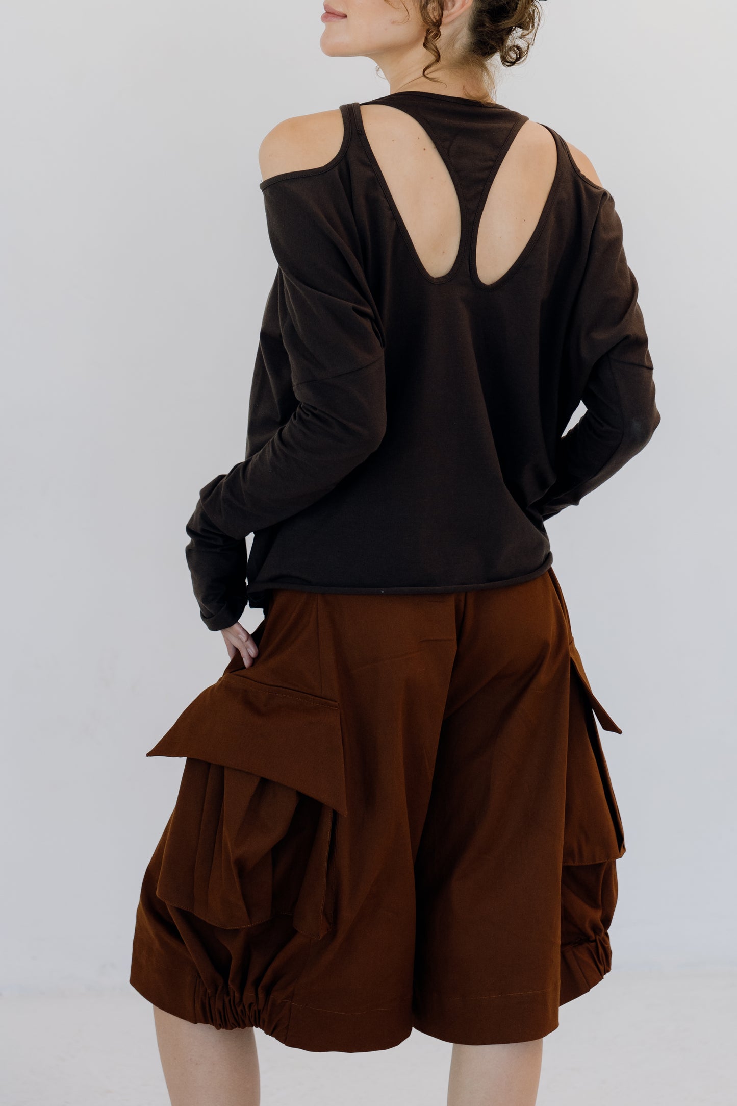 DR_003/07______ Tshirt twist chocolate