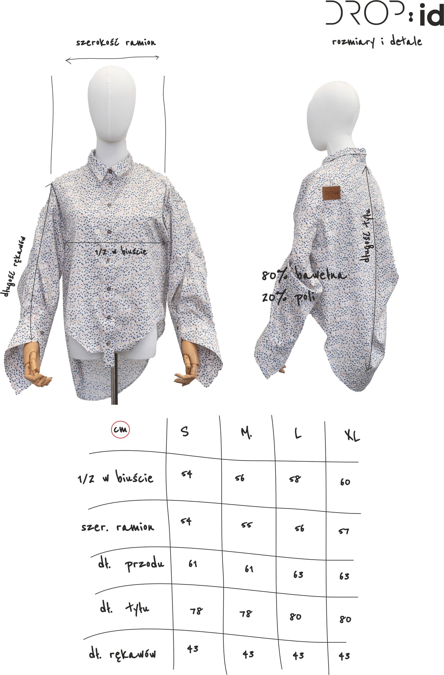 DR_003/010______ Koszula dotted twist NOWY PRINT