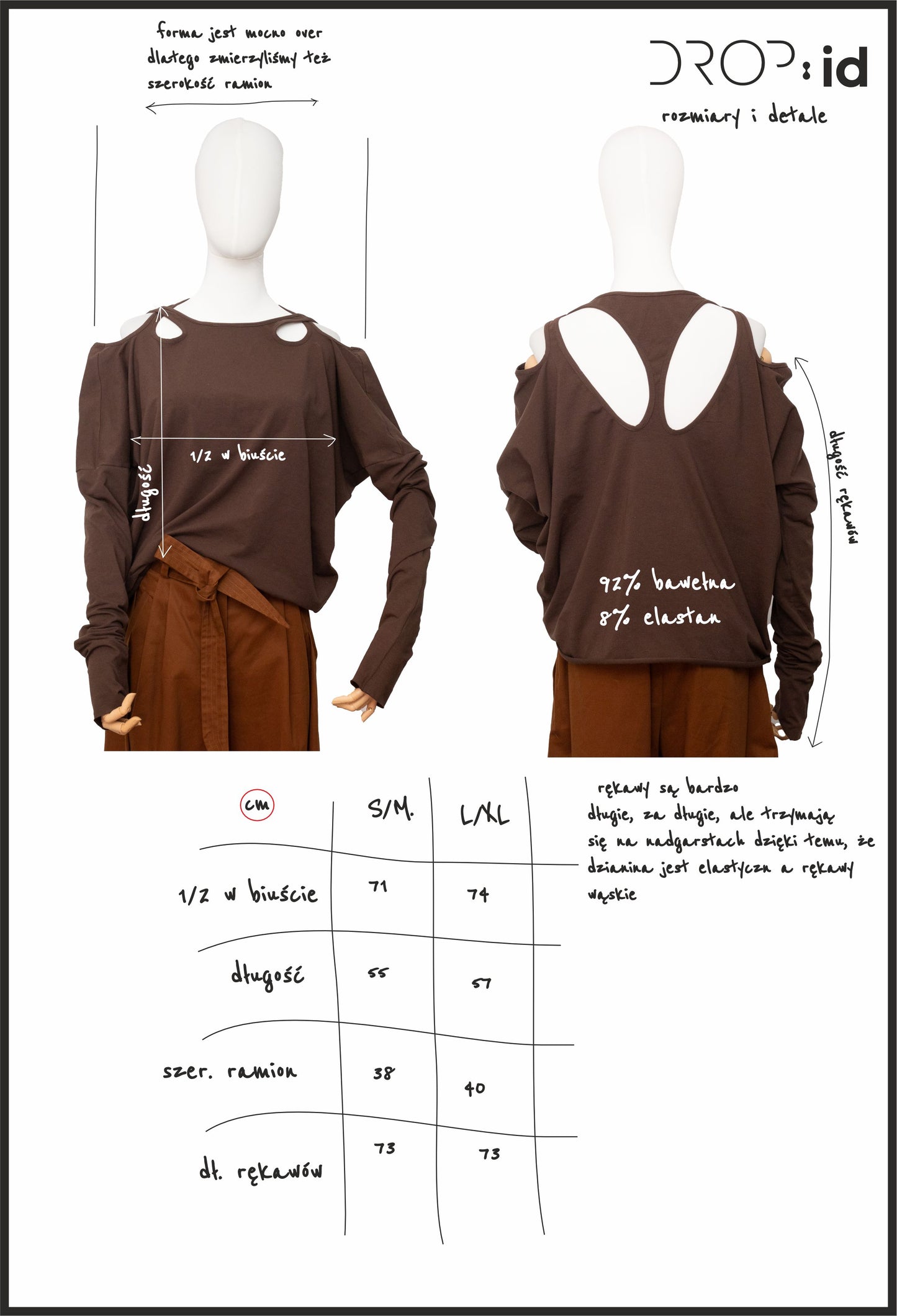 DR_003/07______ Tshirt twist chocolate